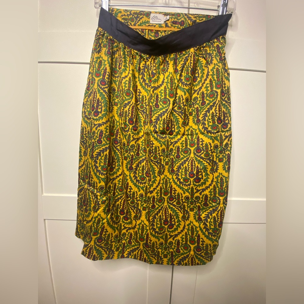 Vintage L.L. Bean silk skirt